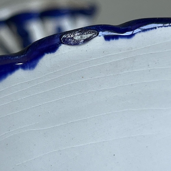 Beautiful Pitcher And Bowl Small Blue White Ceramic Handpainted Portugal - Picture 8 of 10